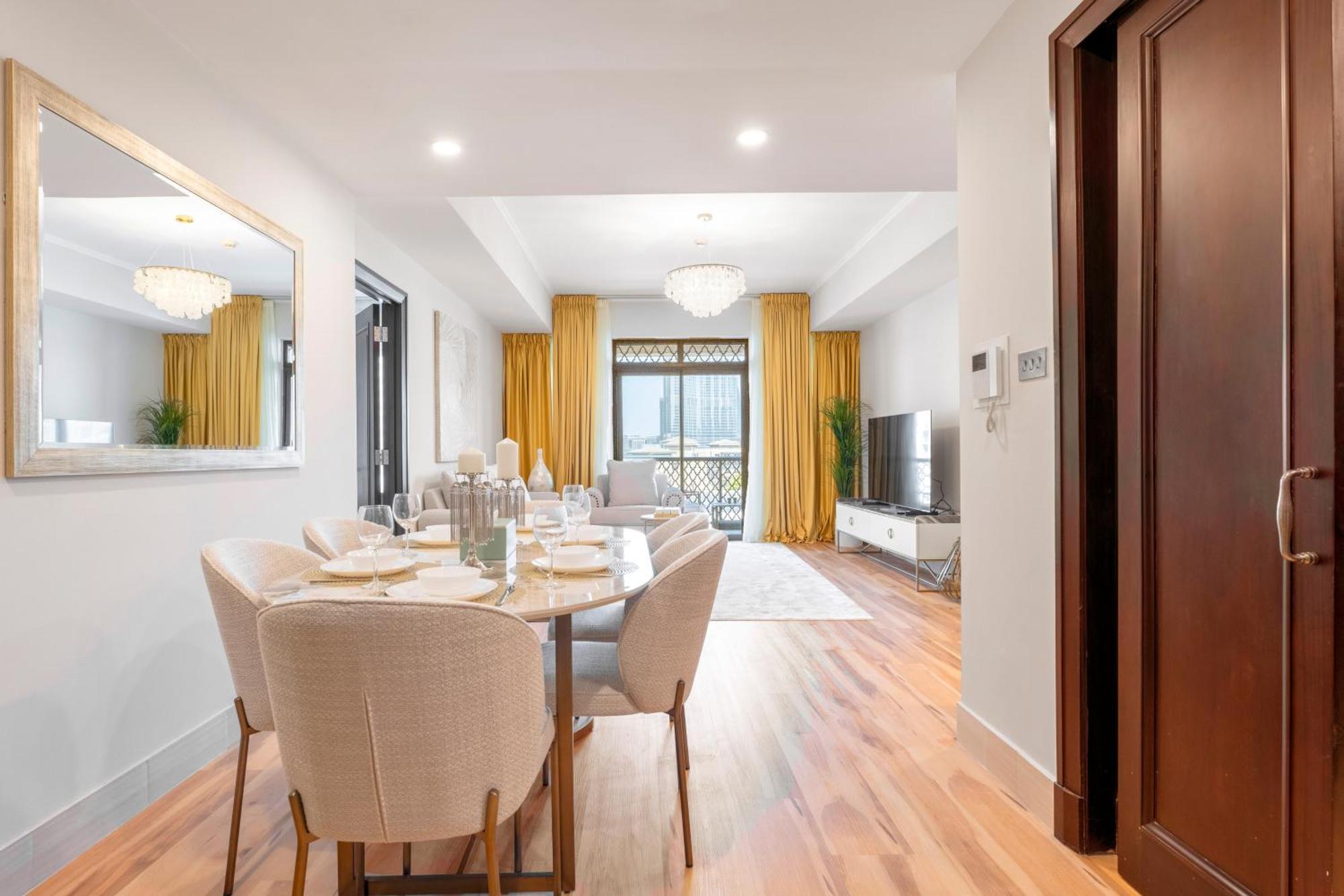 Ultra Luxury Downtown - Full Burj Khalifa View - 5 Min Walk To Dubai Mall! Eksteriør billede